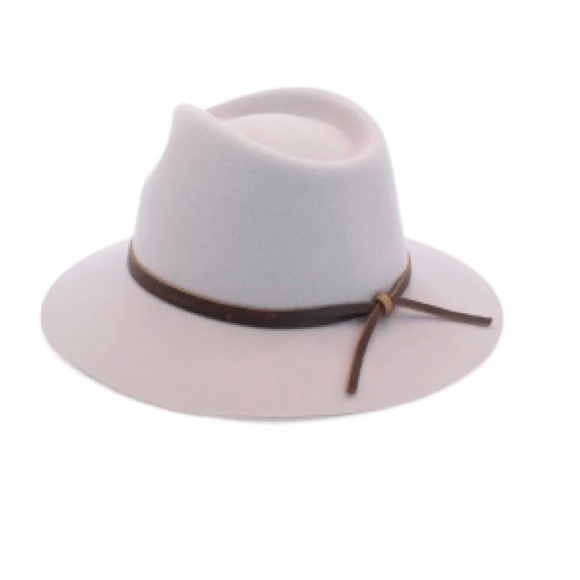 NWT Australian Wool Felt Fedora Hat in Rose Dust - Picture 5 of 6